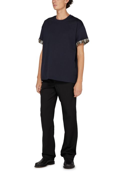 BOTTEGA VENETA Double layer striped cotton t-shirt