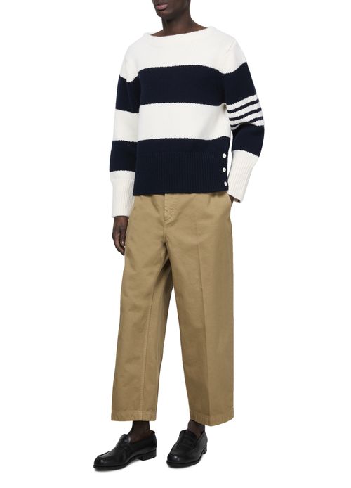 THOM BROWNE 4Bar round neck sweater