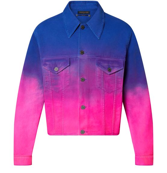 Cropped Gradient Denim Jacket - LOUIS VUITTON