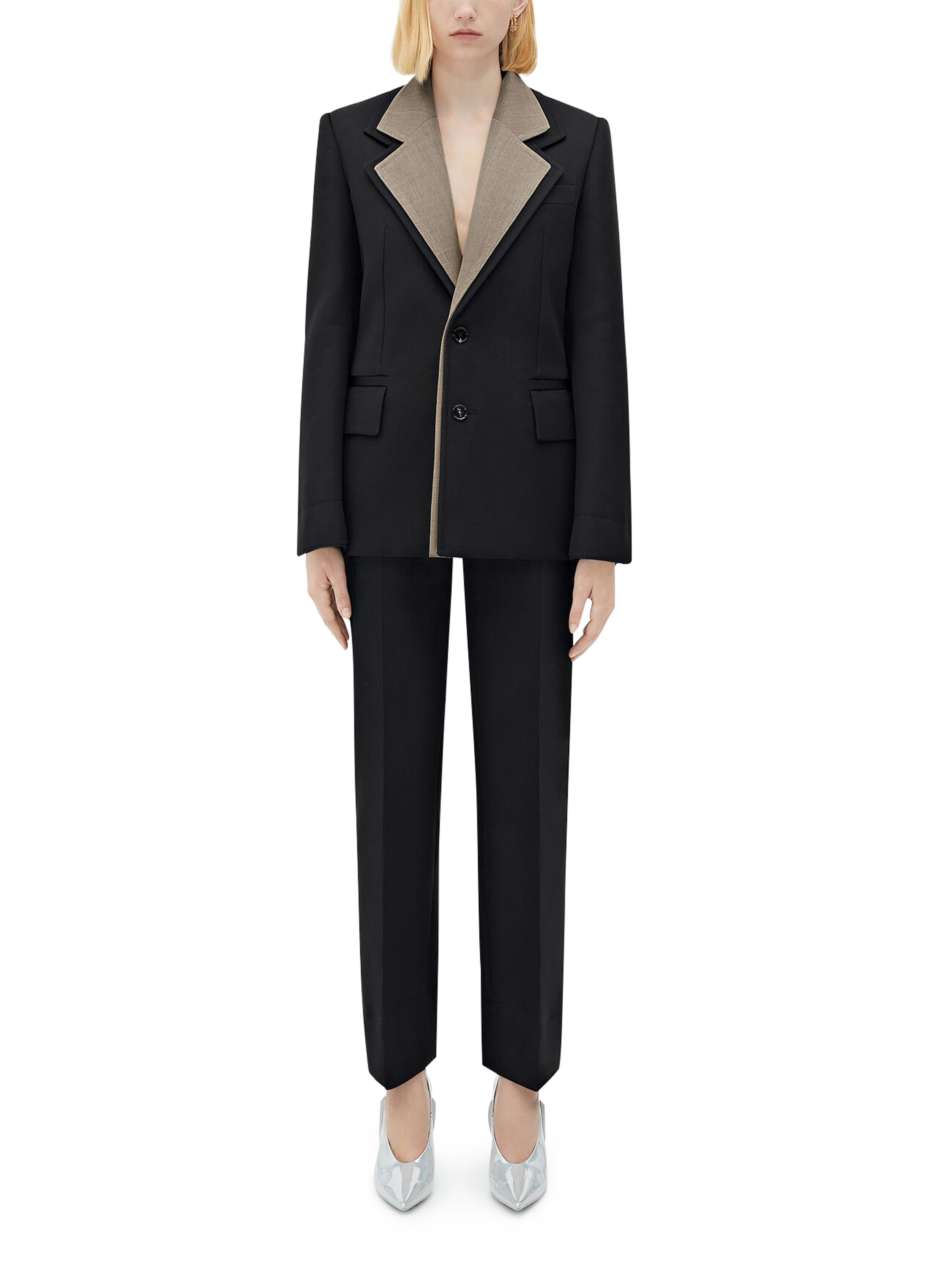 Slim-fit wool suit jacket thumbnail 5