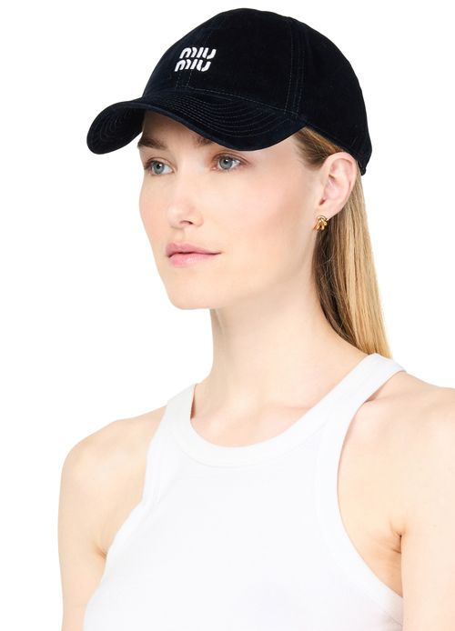 MIU MIU Casquette en velours