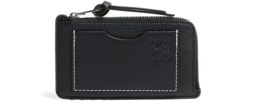 LOEWE Porte-cartes et monnaie en cuir de veau grainé souple