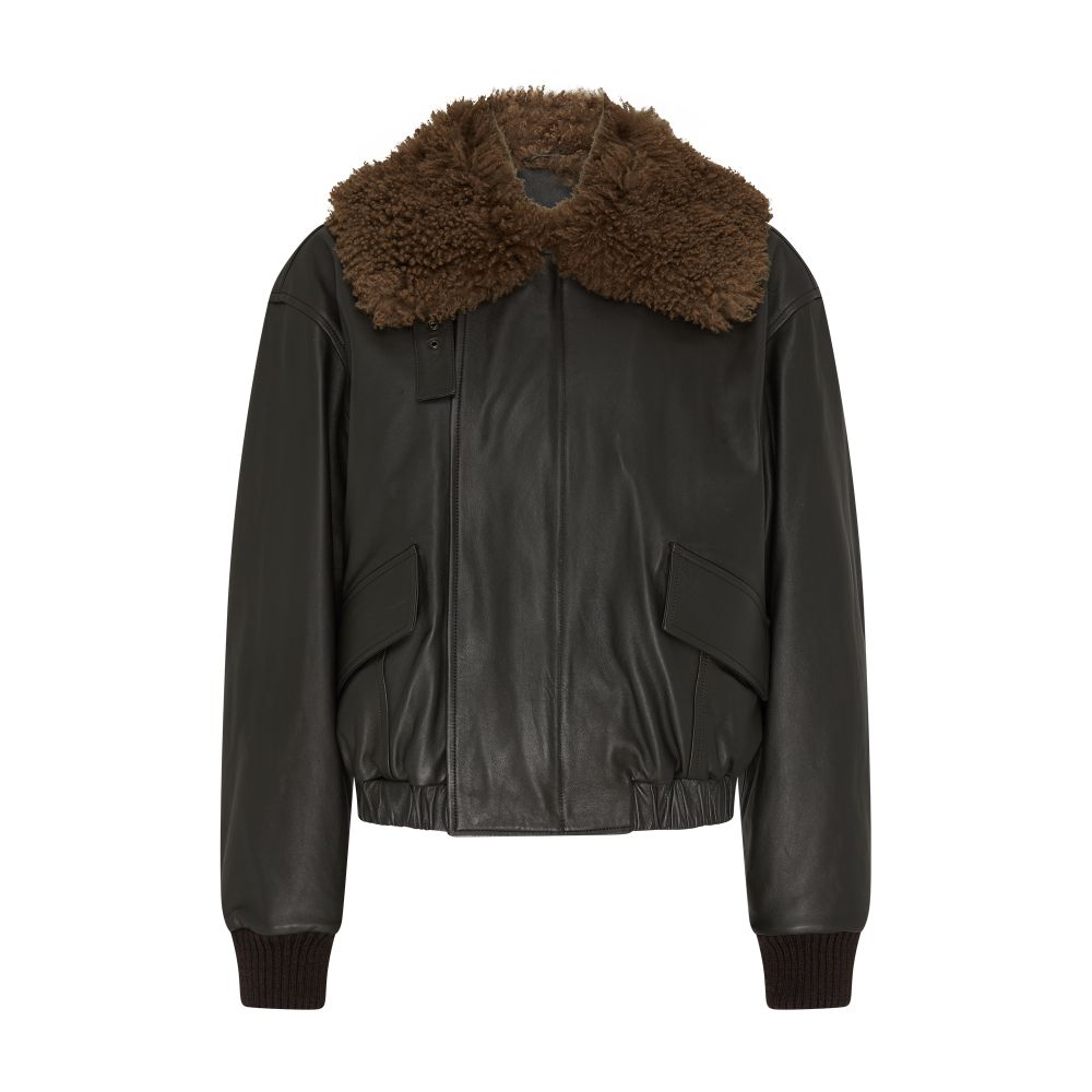 Leather blouson thumbnail 7