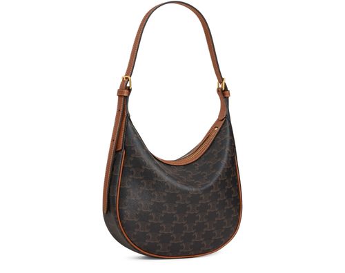 CELINE Small Heloïse bag cuir Triomphe in Triomphe canvas and calfskin
