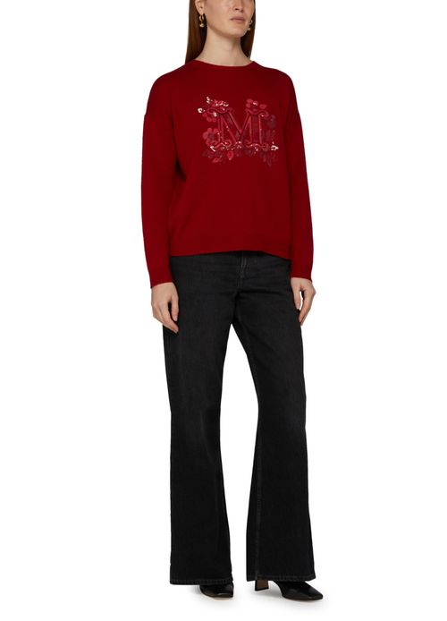 MAX MARA Quota logo round neck sweater
