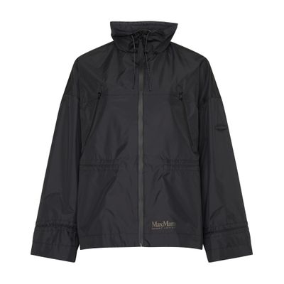 Max Mara Fastoso Short Rain Coat Leisure In Black ModeSens