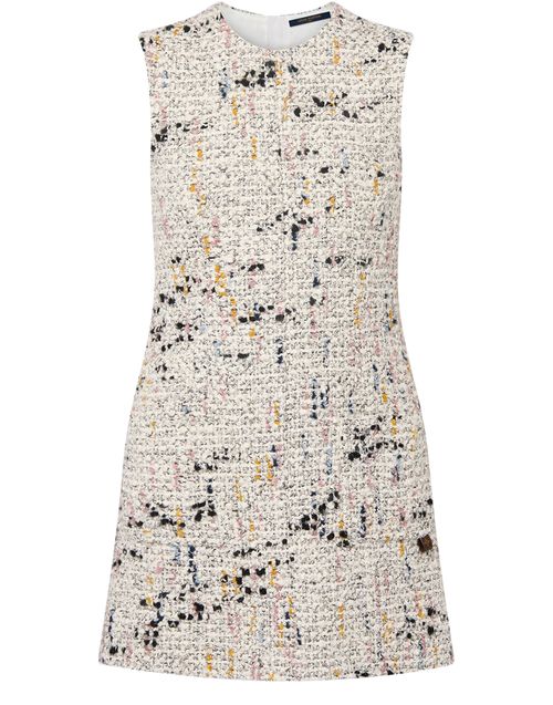 LOUIS VUITTON Bouclette Tweed A-line Dress