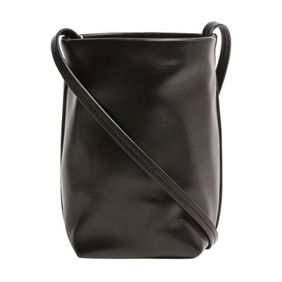 The Row N/s Park Leather Crossbody Bag In Brown