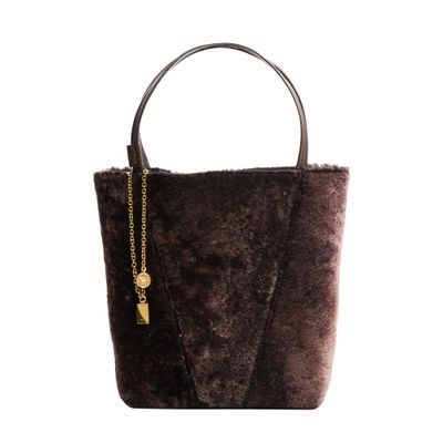 Chloé Spin Medium Tote Bag In Brown