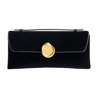 Mlouye Seal Clutch Bag In Black