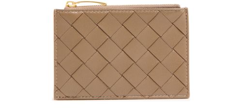 BOTTEGA VENETA Intrecciato zipped cardholder