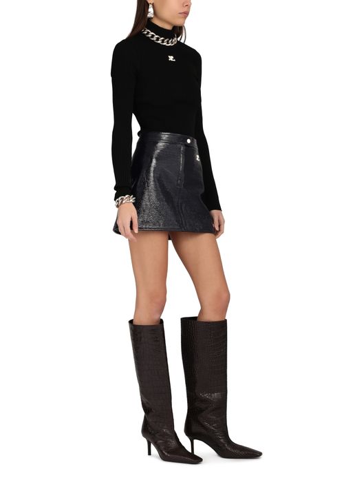 COURREGES Reedition high collar jumper