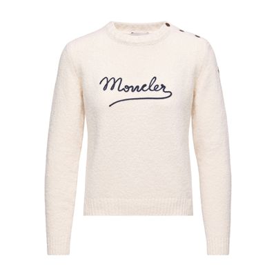 Moncler Crew Neck Sweater In Neutral