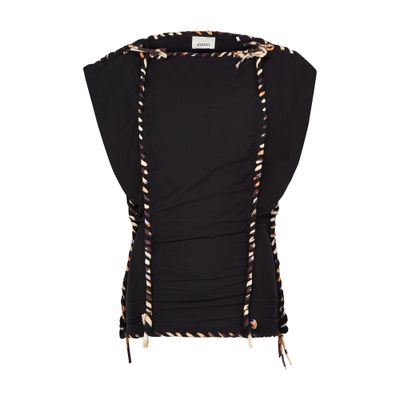 Isabel Marant Zohra Top In Black