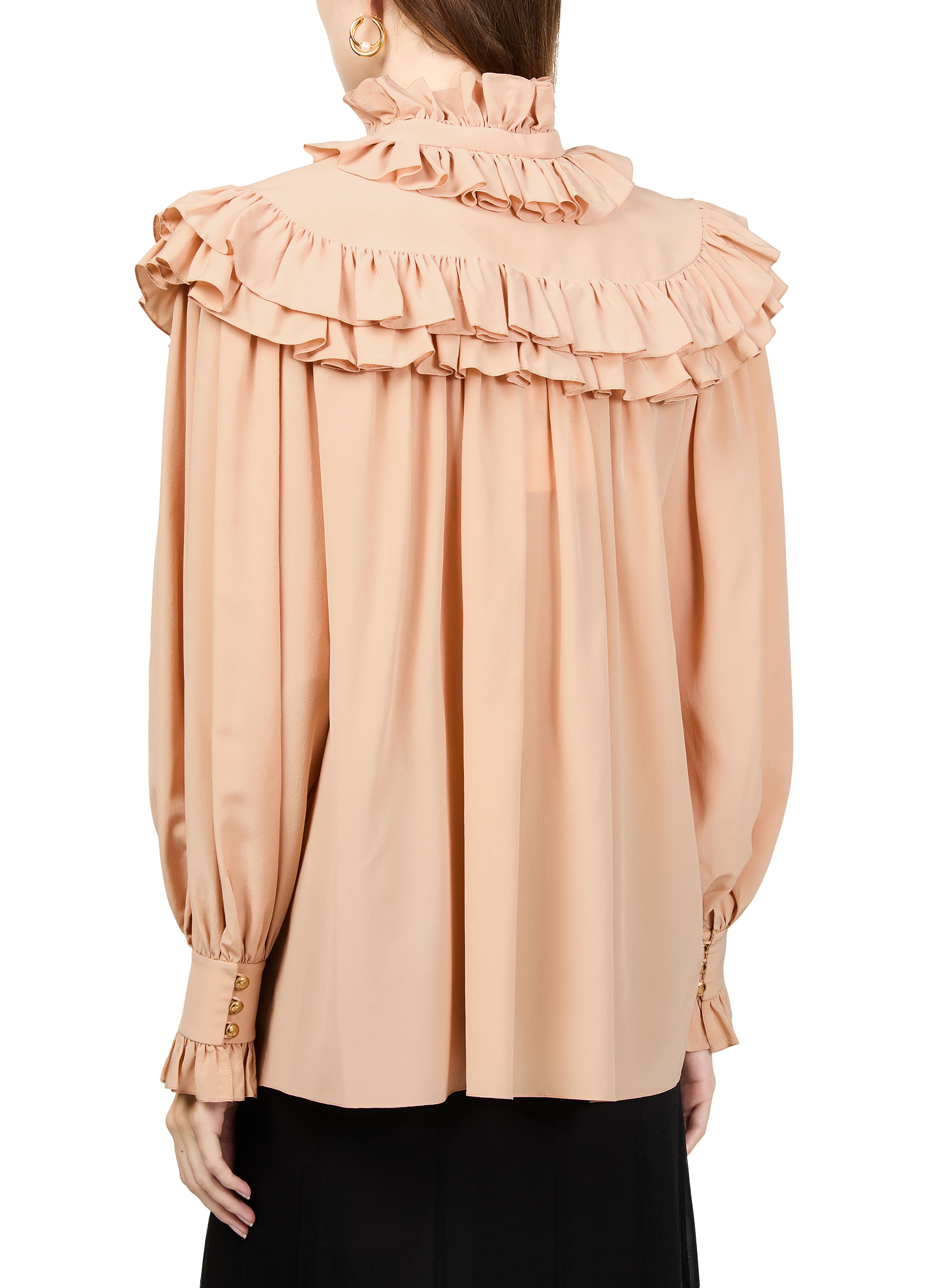 Lavalliere collar blouse thumbnail 5