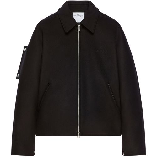 COURREGES Embroidered wool bomber jacket