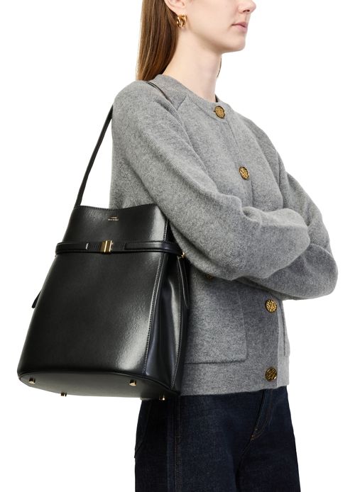 TOTEME Leather bucket bag with strap