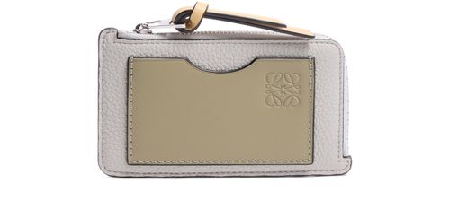 LOEWE Porte-cartes et monnaie en cuir de veau grainé souple