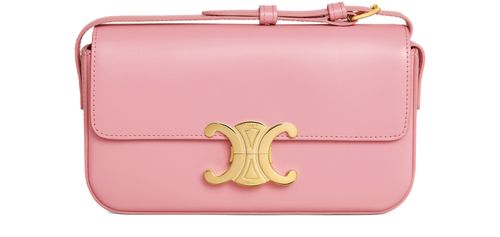 CELINE Shoulder bag Triomphe veau satiné