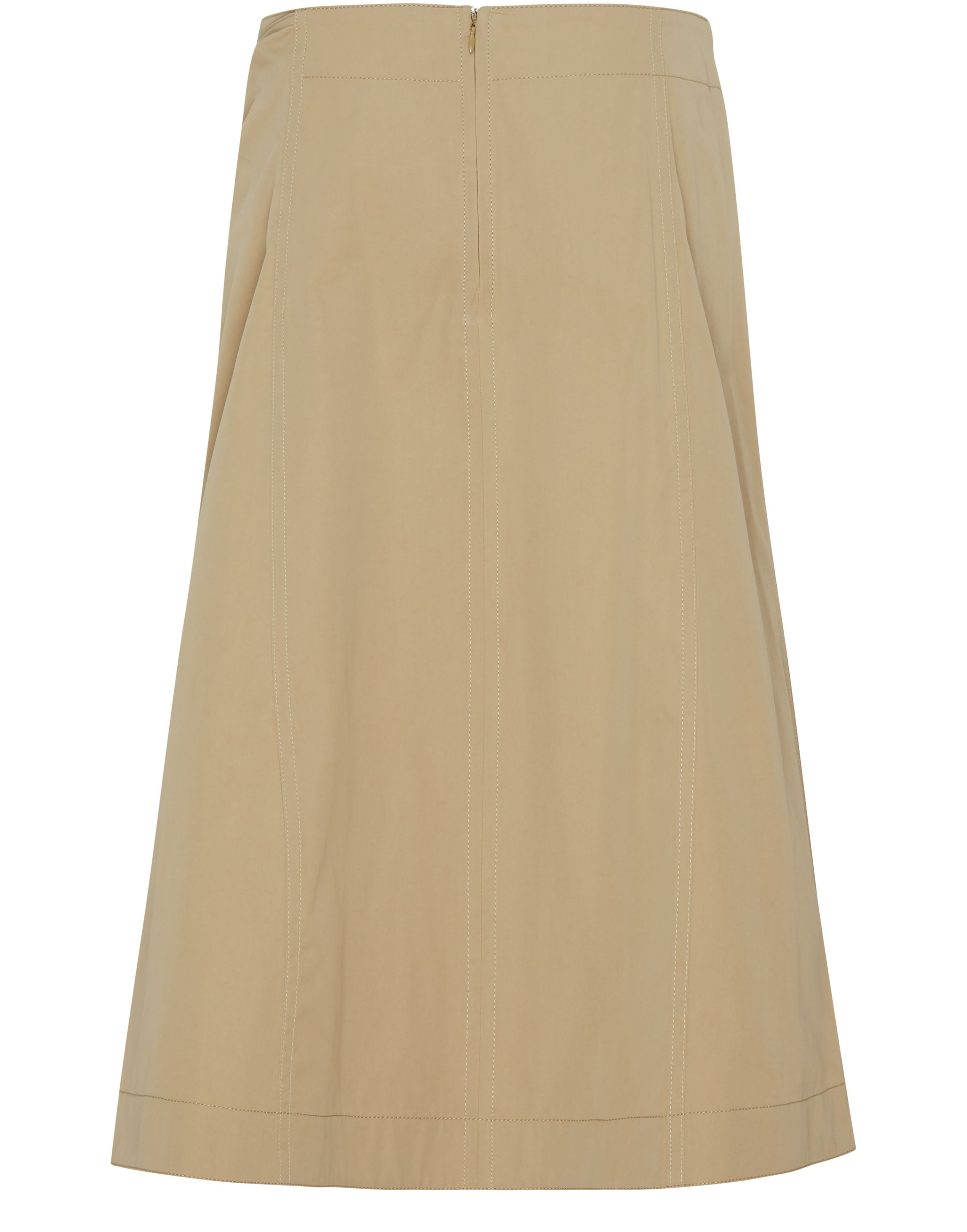 Compact cotton skirt with knot detail thumbnail 3
