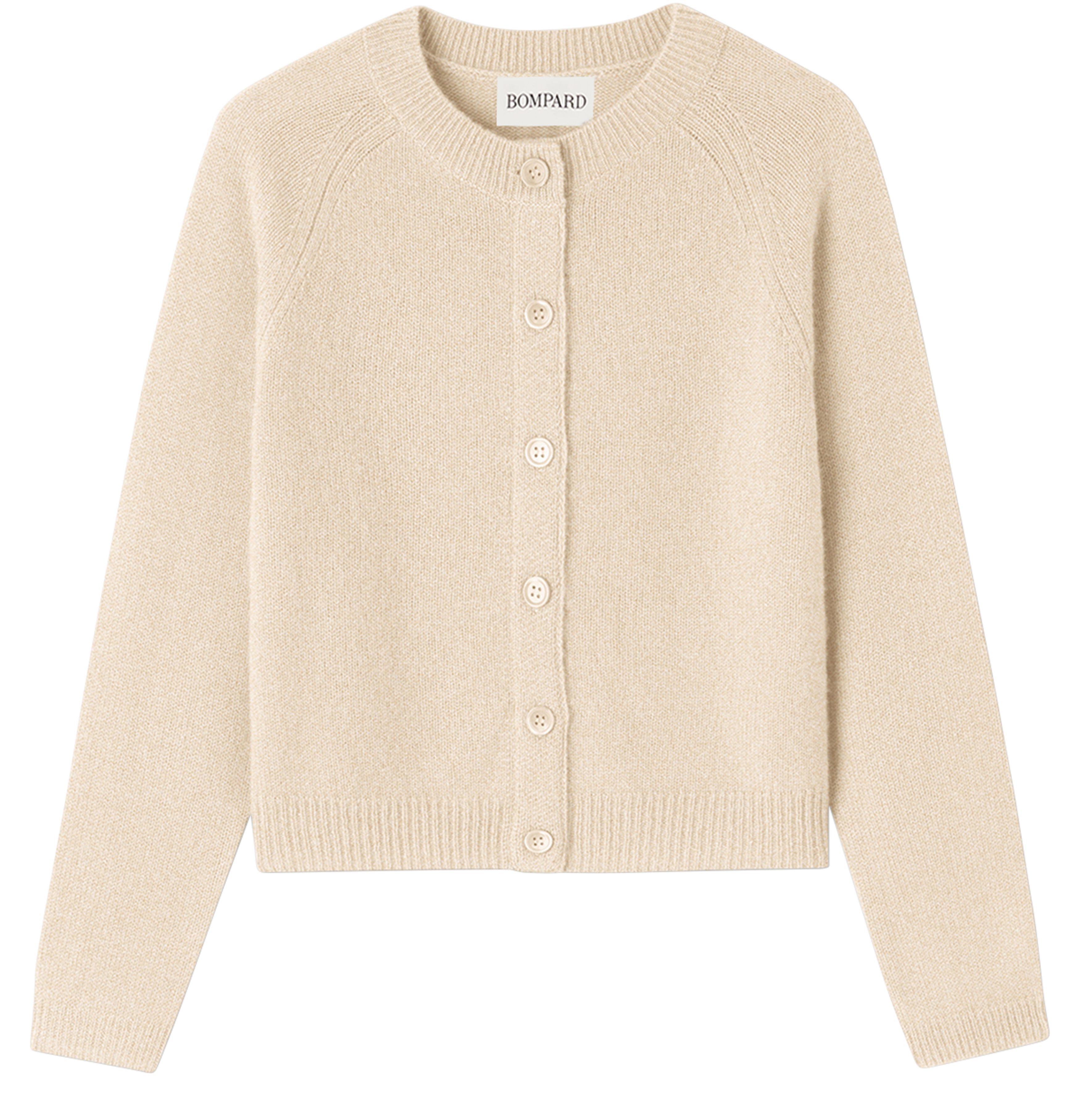 Cardigan with raglan sleeves