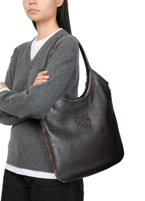 MIU MIU Aged nappa leather Ivy bag