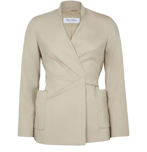 MAX MARA Nereo drapped wool jacket
