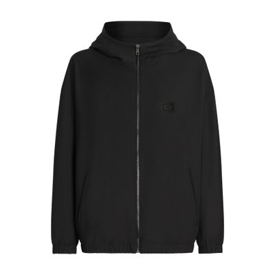 Dolce & Gabbana Hooded Woolen Jacket With Tag In Black