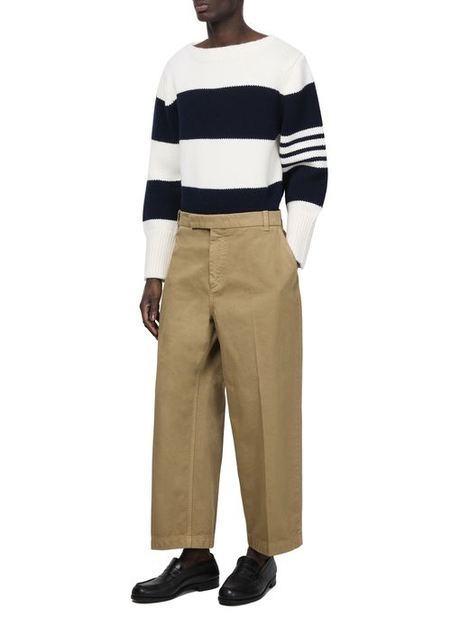 THOM BROWNE Cotton twill chino trouser
