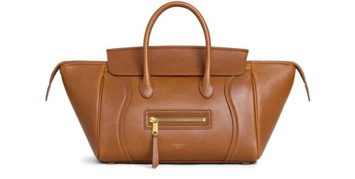 CELINE Small new luggage in supple shiny lambskin
