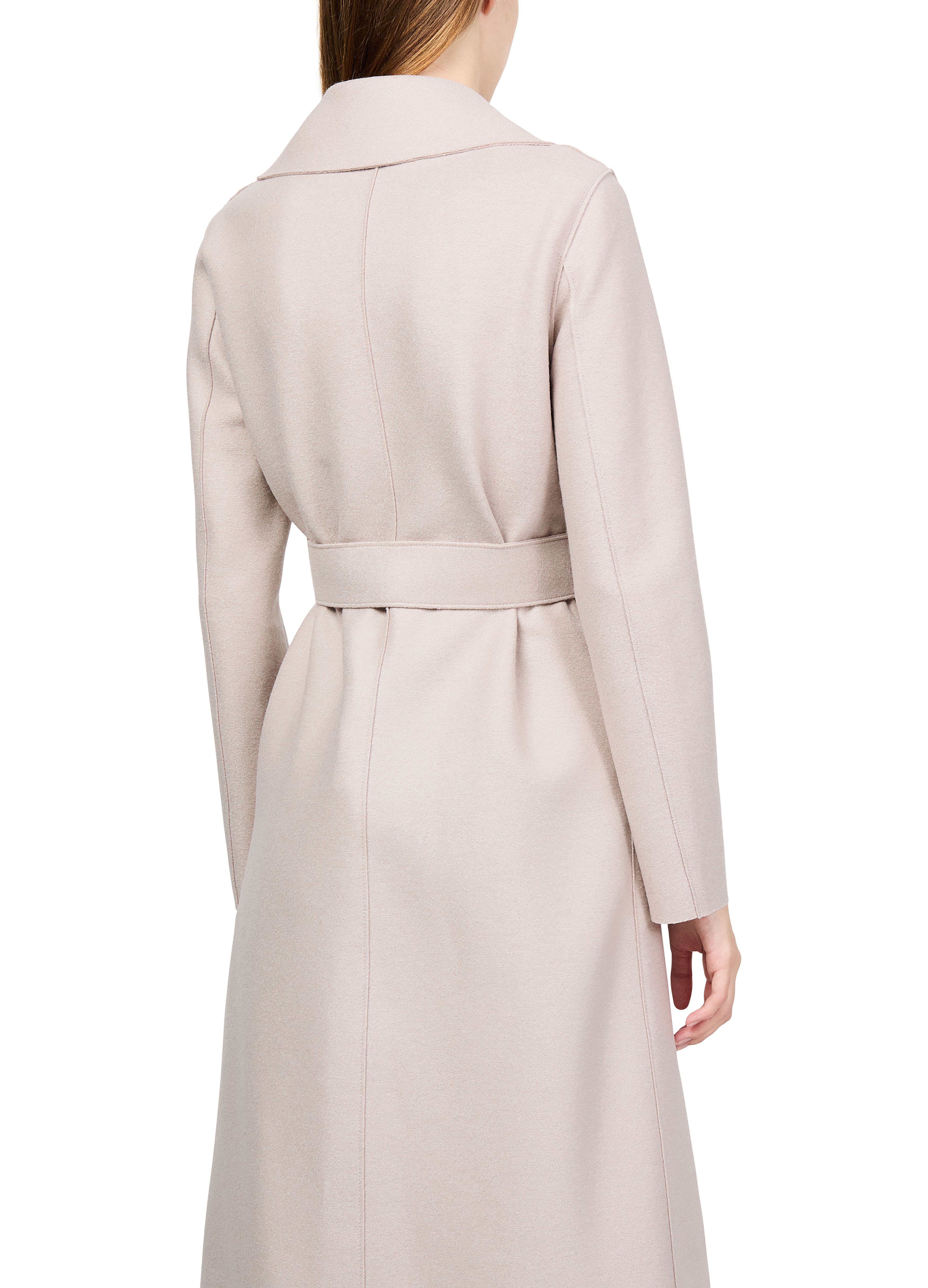 Maxi coat in pressed wool thumbnail 5