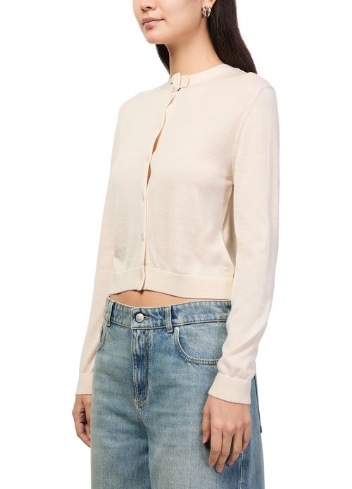 COURREGES Buckle merinos cardigan