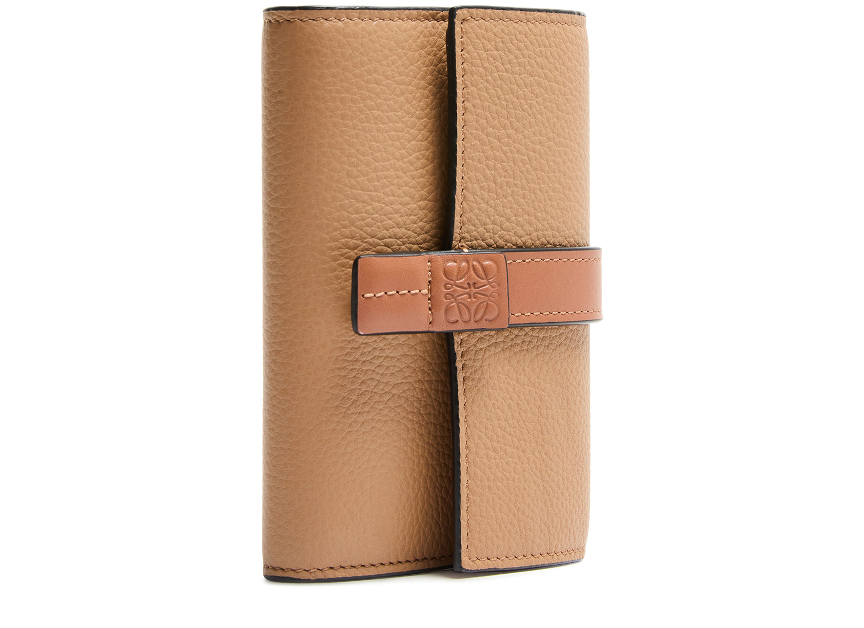Small soft calf leather upright wallet thumbnail 3