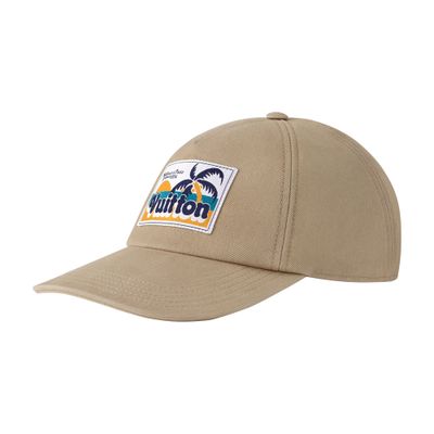 Louis Vuitton Palm Tree Patch Cap In Beige