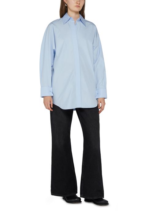 LOEWE Draped cotton shirt
