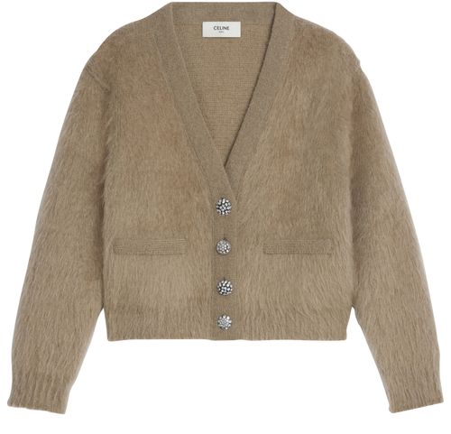 CELINE Brushed mohair cardigan