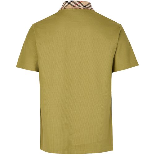 BURBERRY Check cotton polo shirt