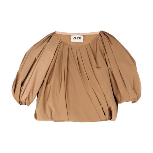 Maison Rabih Kayrouz Gathered Crop Top In Bois