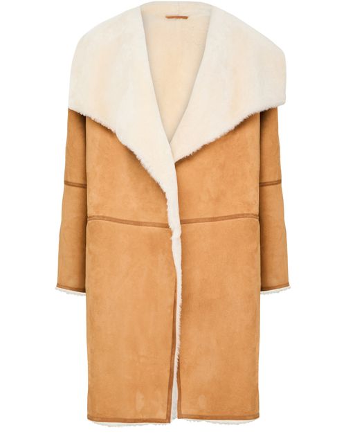 TOTEME Draped shearling coat