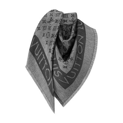 Louis Vuitton Lock And Go Denim Shawl In Blue
