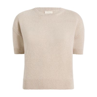 Khaite Golden Cashmere Sweater In Brown