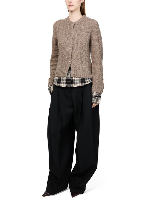 ACNE STUDIOS Fitted layered cardigan