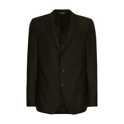 Dolce & Gabbana Wool And Silk Martini-fit Suit In Black