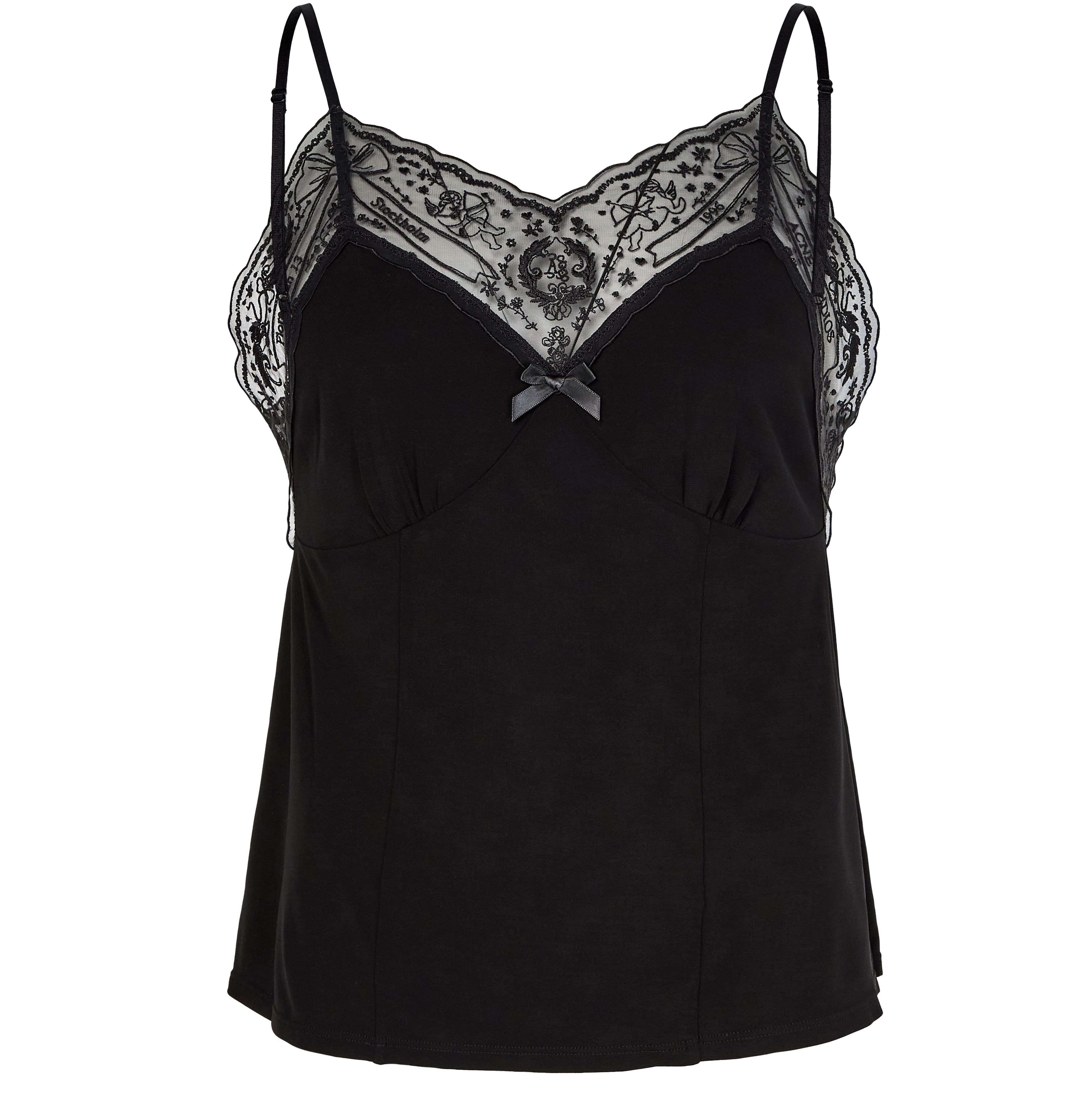 Sleeveless lace top