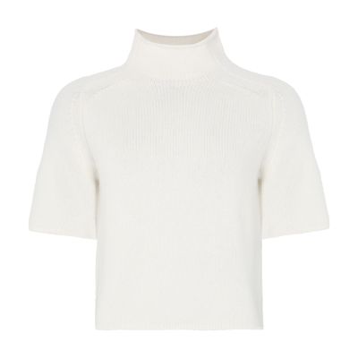 Lisa Yang Fride Turteleneck Sweater In White