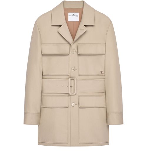 COURREGES Utility belted coat