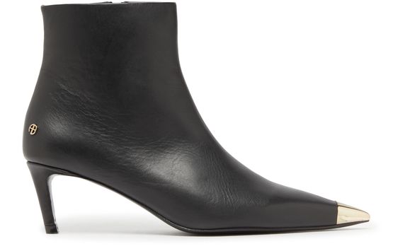 Women s Nina heeled ankle boots whith metal toe cap ANINE BING 24S