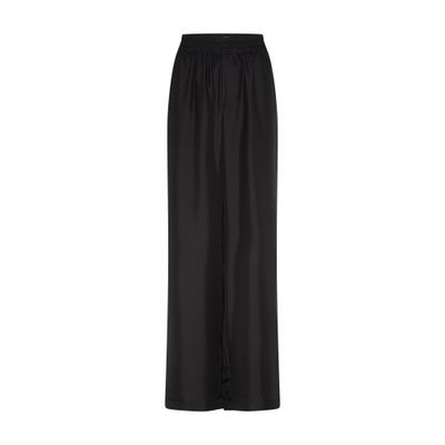 Lisa Yang Wide Leg Silk Pants In Blue