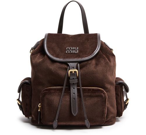 MIU MIU Rucksack aus Samt