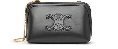 CELINE Pochette à chaîne cuir Triomphe